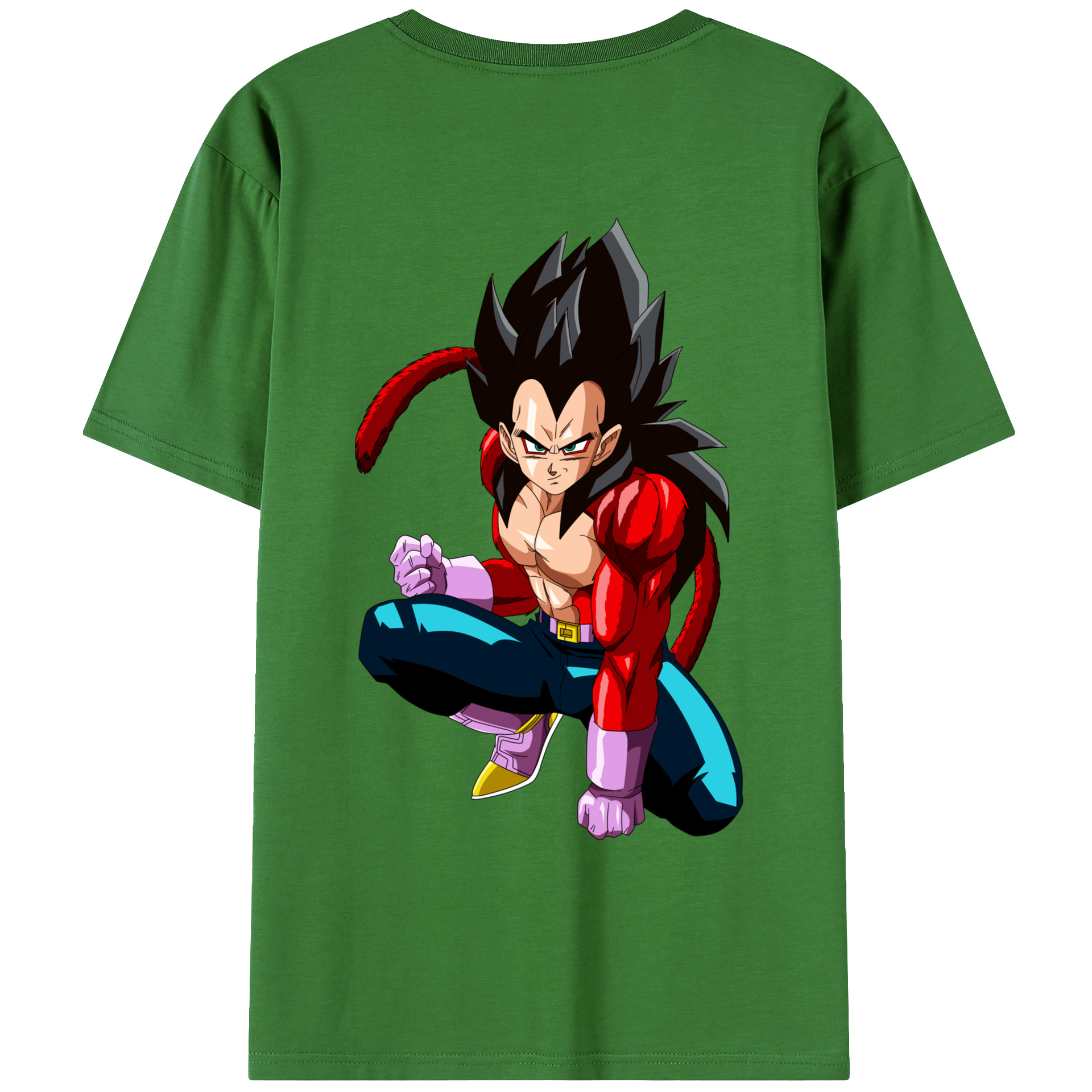 （画像用） ドラゴンボール ベジータ四世（Bejīta Yonsei）DRAGON BALL Vegeta IV レディース半袖Tシャツ(バックプリント)